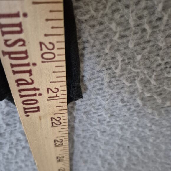 FLAX Women's Black Elastic Waist Linen Pockets Lagenlook Pants Medium - Picture 6 of 6